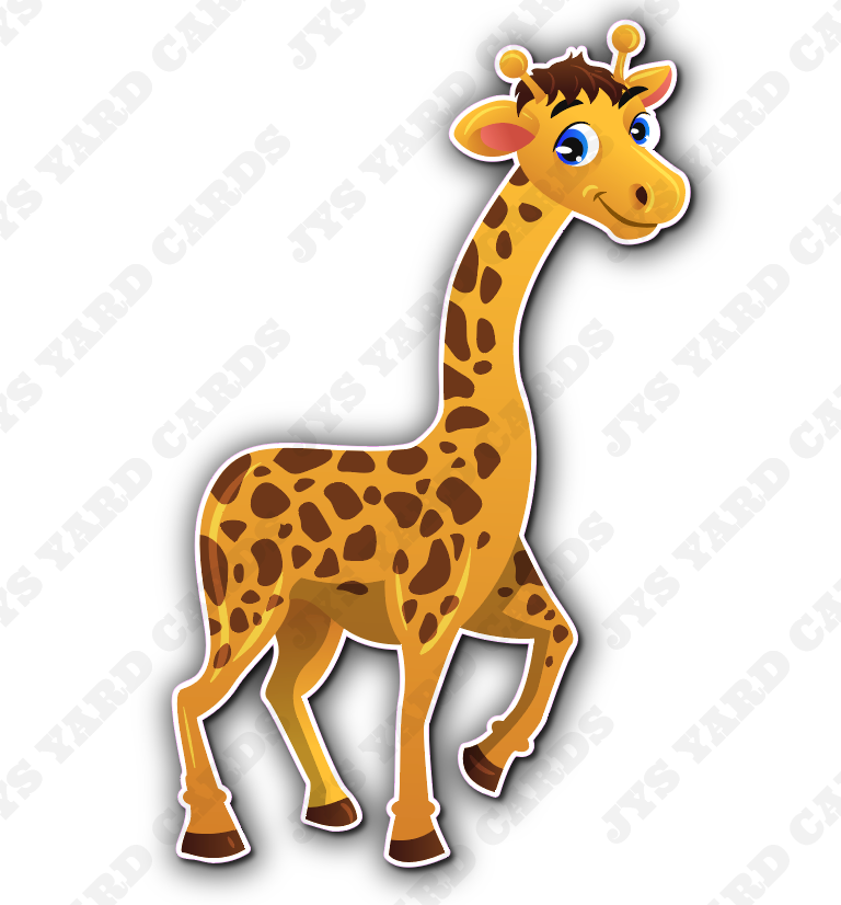 WILD ONE GIRAFFE - Yard Card Signs by JYS International