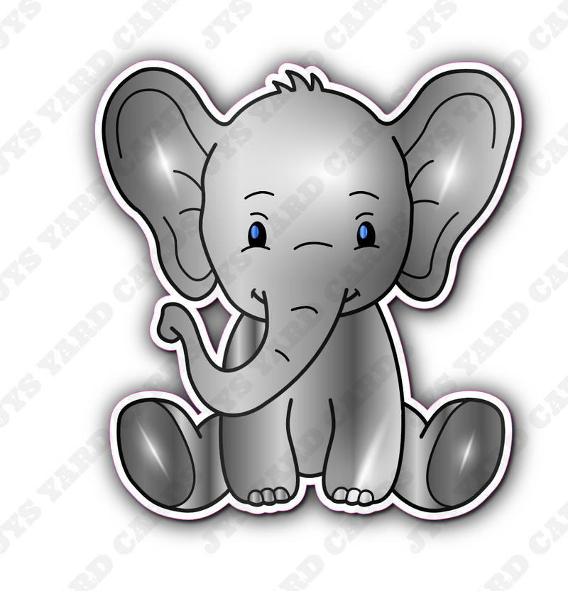 WILD ONE ELEPHANT - Yard Card Signs by JYS International