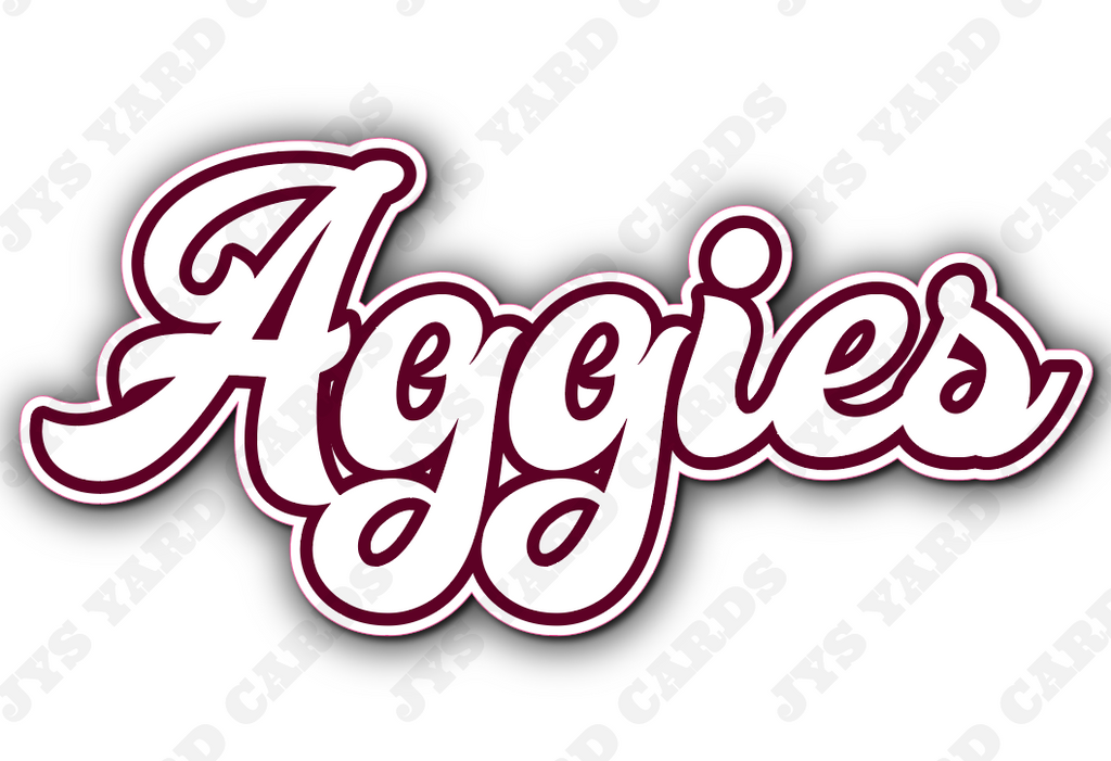 AGGIES - Yard Card Signs by JYS International