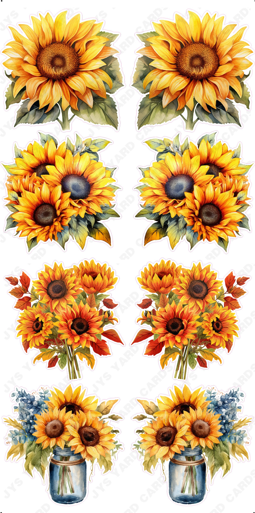 SUNFLOWER FLORALS - Yard Card Signs by JYS International