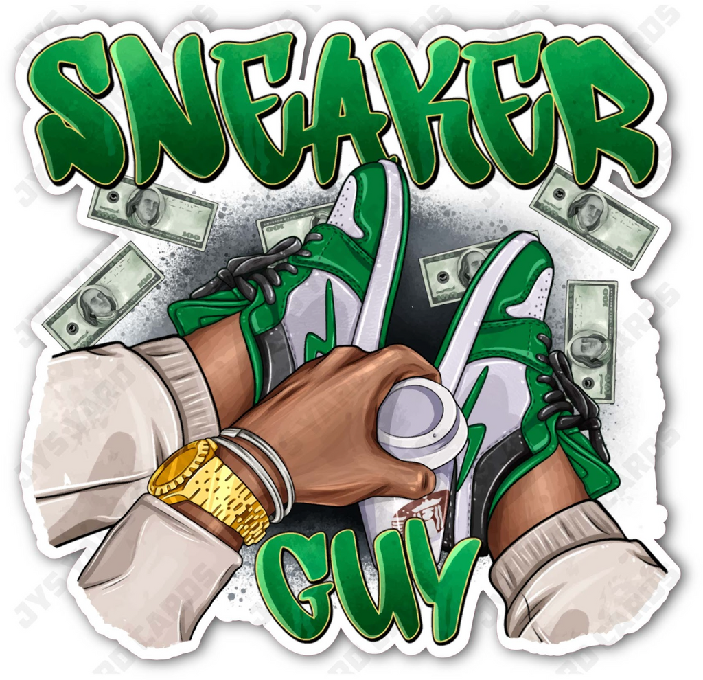 SNEAKER GUY: GREEN - Yard Card Signs by JYS International