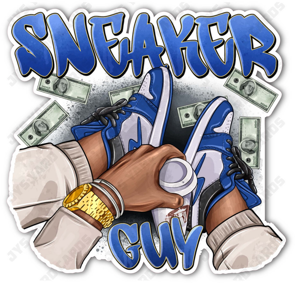 SNEAKER GUY: BLUE - Yard Card Signs by JYS International