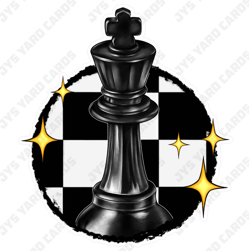 CHESS KING - Yard Card Signs by JYS International