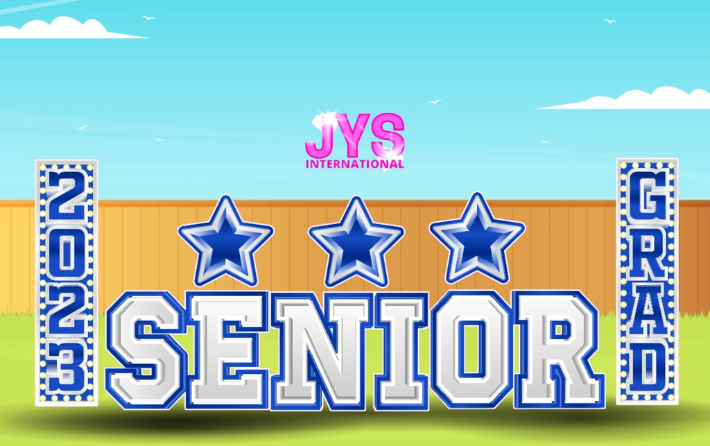 SENIOR (Light It Up Option): Any Color - Yard Card Signs by JYS International