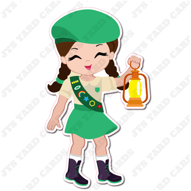 GIRL SCOUT 1 - Yard Card Signs by JYS International