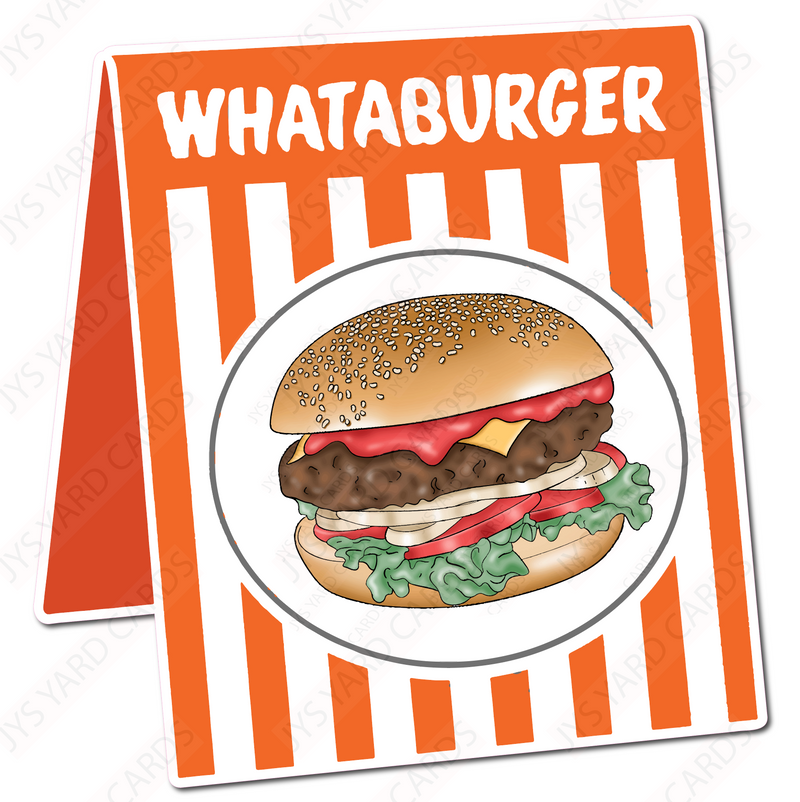 WHATABURGER TENT - Yard Card Signs by JYS International