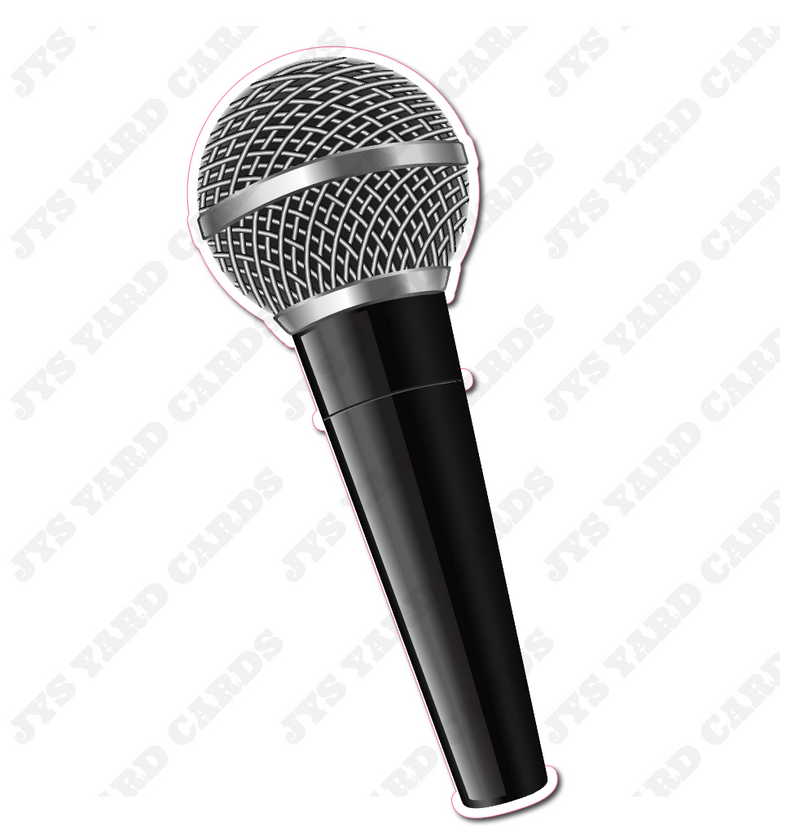 MICROPHONE 2 - Yard Card Signs by JYS International