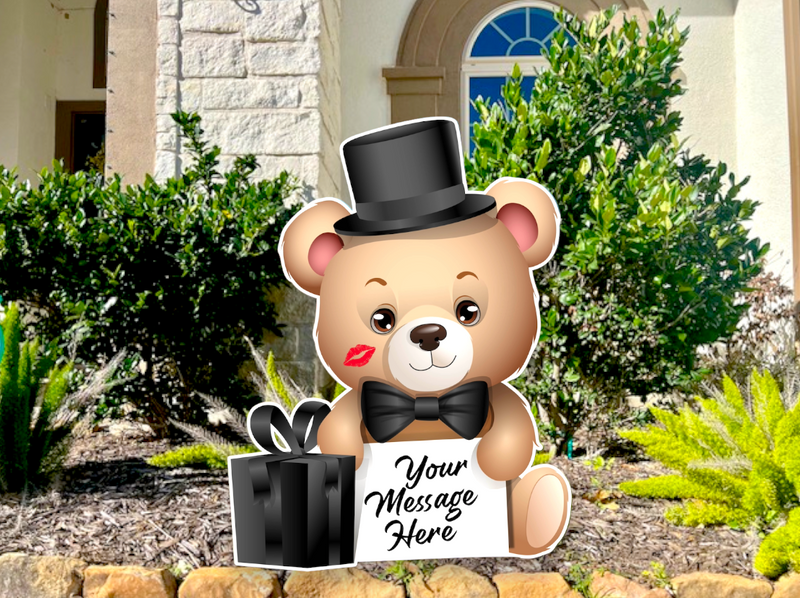 PERSONALIZED MR. TEDDY GRAHAMS: MULTI- PACK - Yard Card Signs by JYS International