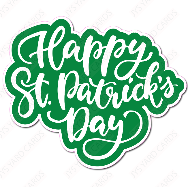 HAPPY ST. PATRICK'S CENTERPIECE - Yard Card Signs by JYS International