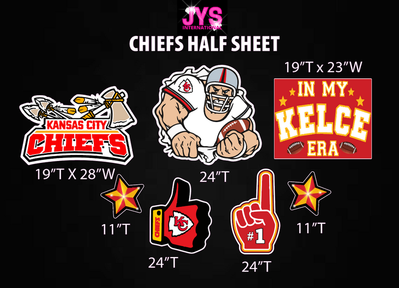 CHIEFS: HALF SHEET - Yard Card Signs by JYS International