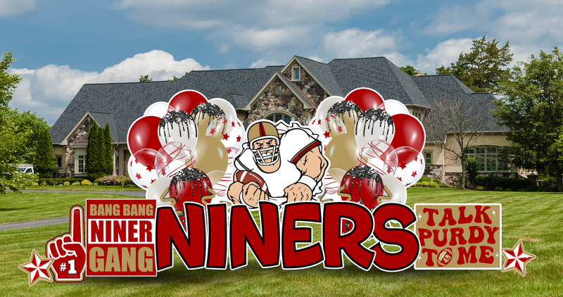 49ers Theme - Yard Card Signs by JYS International