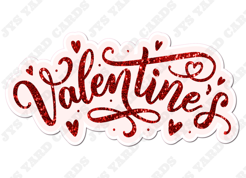 VALENTINE'S STATEMENT: RED - Yard Card Signs by JYS International