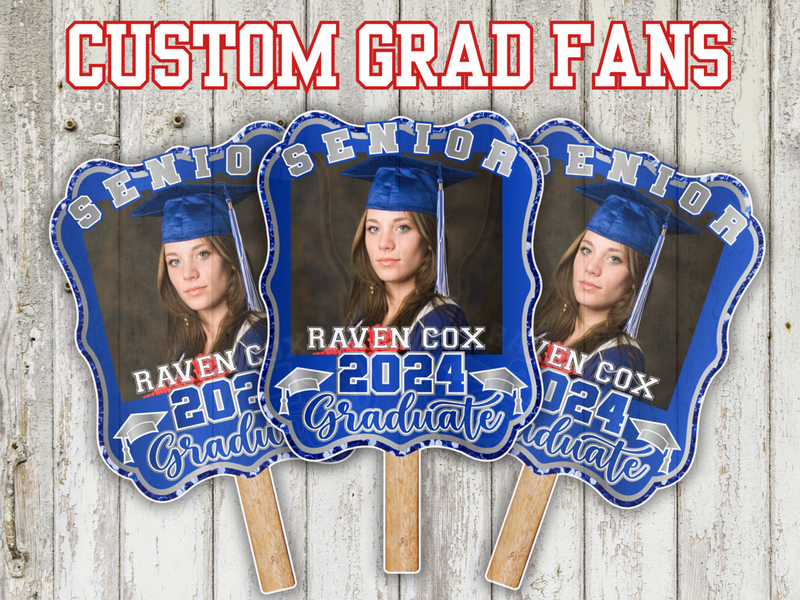 SENIOR GRAD FAN: SINGLES - Yard Card Signs by JYS International