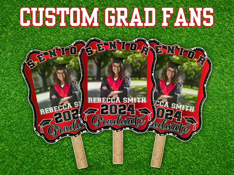 SENIOR GRAD FAN: SINGLES - Yard Card Signs by JYS International