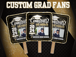 CONGRATS GRAD FAN: SINGLES - Yard Card Signs by JYS International