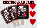 CONGRATS GRAD FAN: SINGLES - Yard Card Signs by JYS International