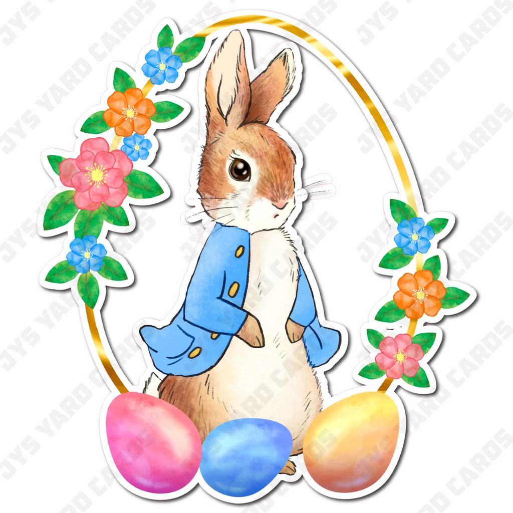 PETER RABBIT: WREATH - Yard Card Signs by JYS International