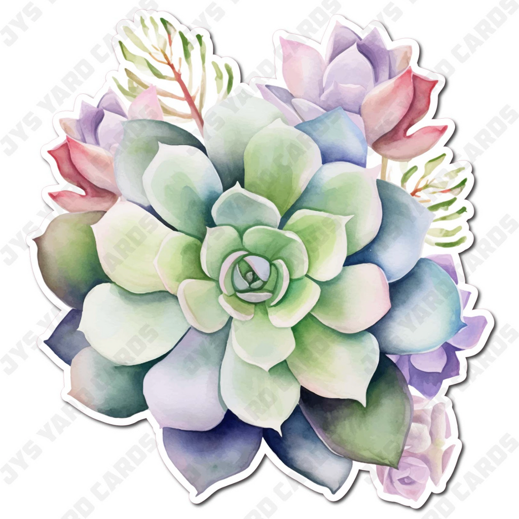 SUCCULENT 2 - Yard Card Signs by JYS International