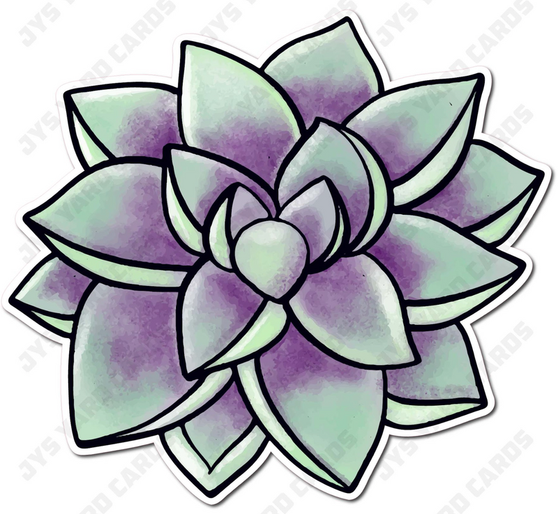 SUCCULENT 4 - Yard Card Signs by JYS International