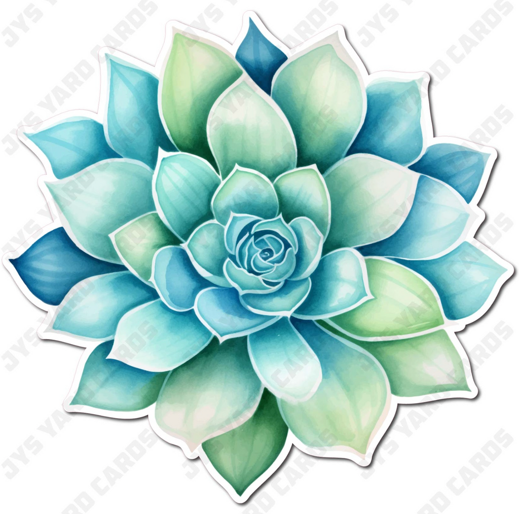 SUCCULENT 6 - Yard Card Signs by JYS International