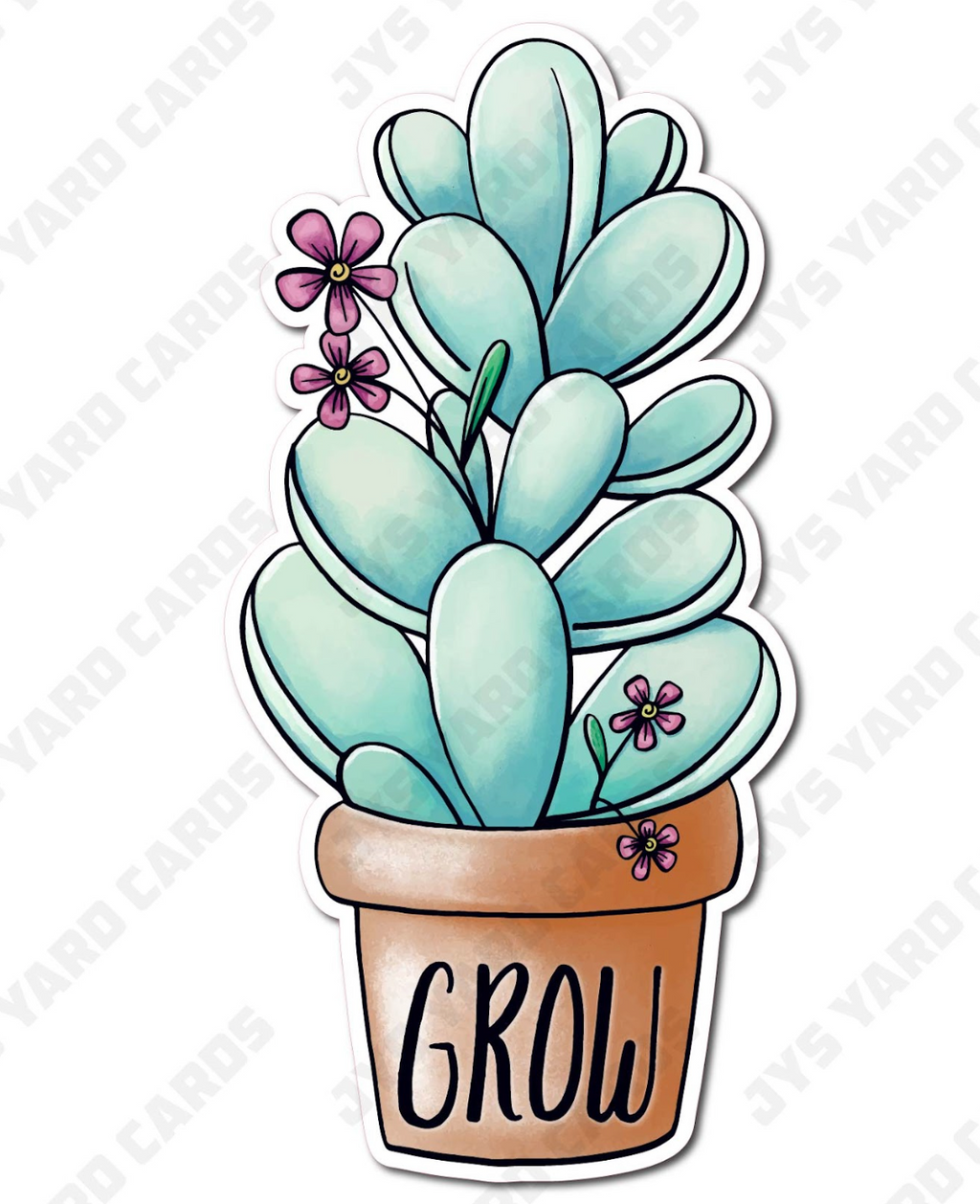 GROW SUCCULENT - Yard Card Signs by JYS International