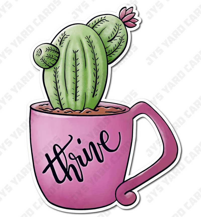 THRIVE SUCCULENT - Yard Card Signs by JYS International