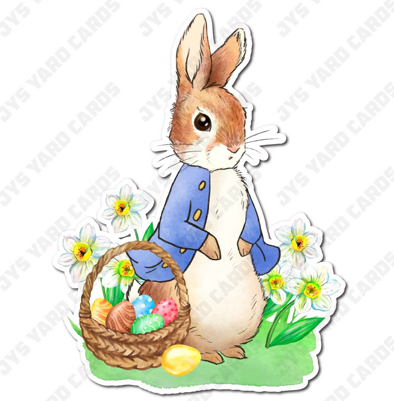 PETER RABBIT: BASKET - Yard Card Signs by JYS International