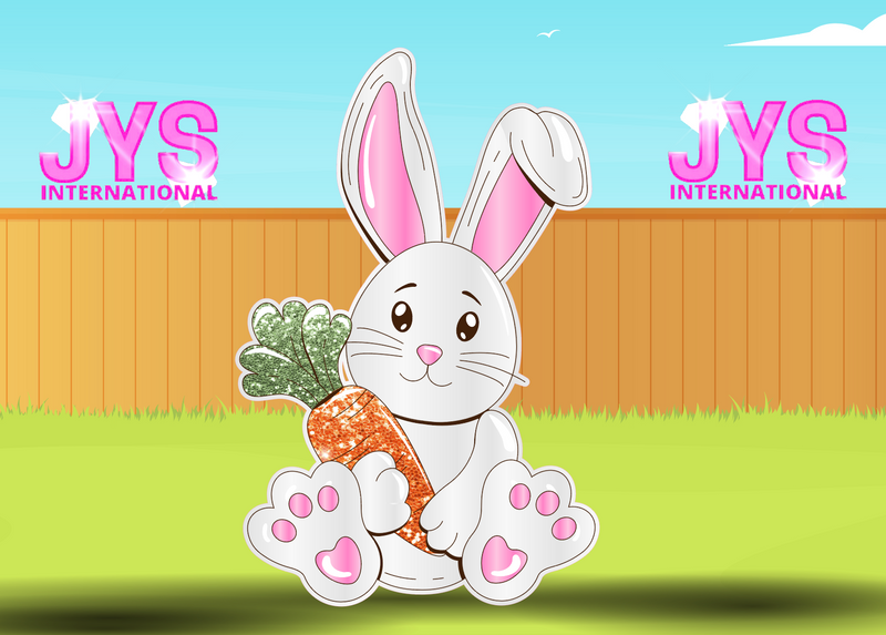 PERSONALIZED BUNNY: MULTI- PACK - Yard Card Signs by JYS International