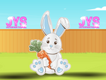 PERSONALIZED BUNNY: MULTI- PACK - Yard Card Signs by JYS International