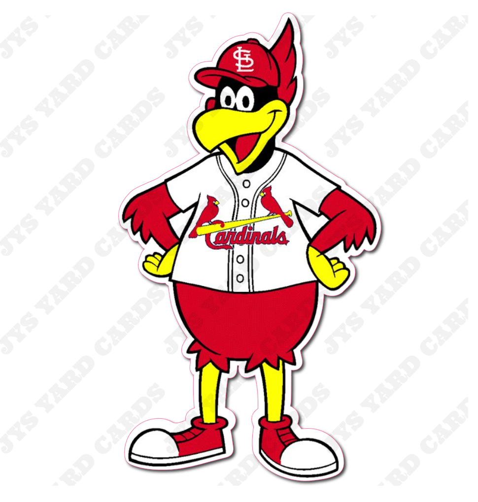 CARDINALS BASEBALL MASCOT - Yard Card Signs by JYS International