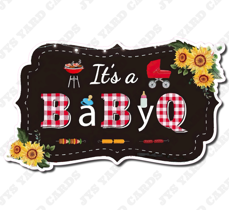 BABY-Q CENTERPIECE - Yard Card Signs by JYS International