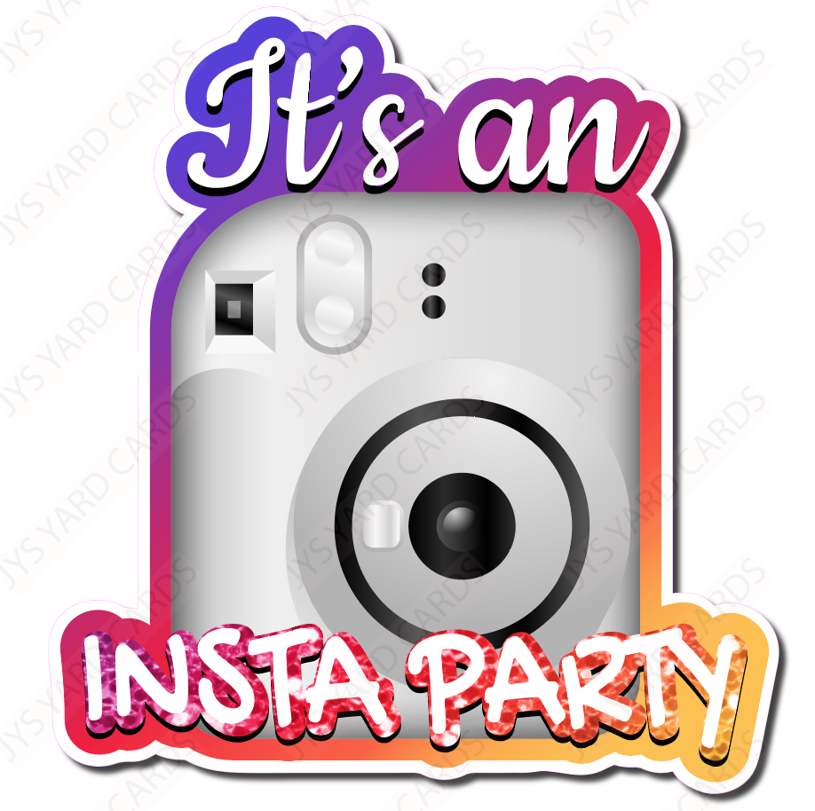 INSTA PARTY - Yard Card Signs by JYS International