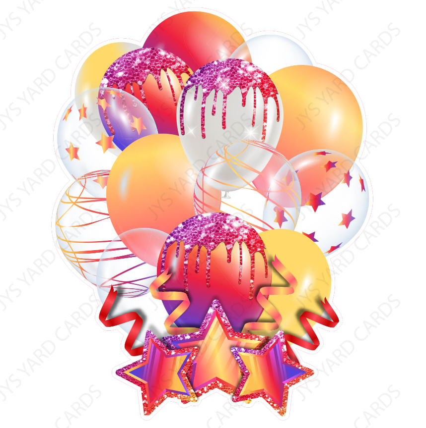 JAZZY BALLOON SINGLE: INSTAGRAM THEME - Yard Card Signs by JYS International