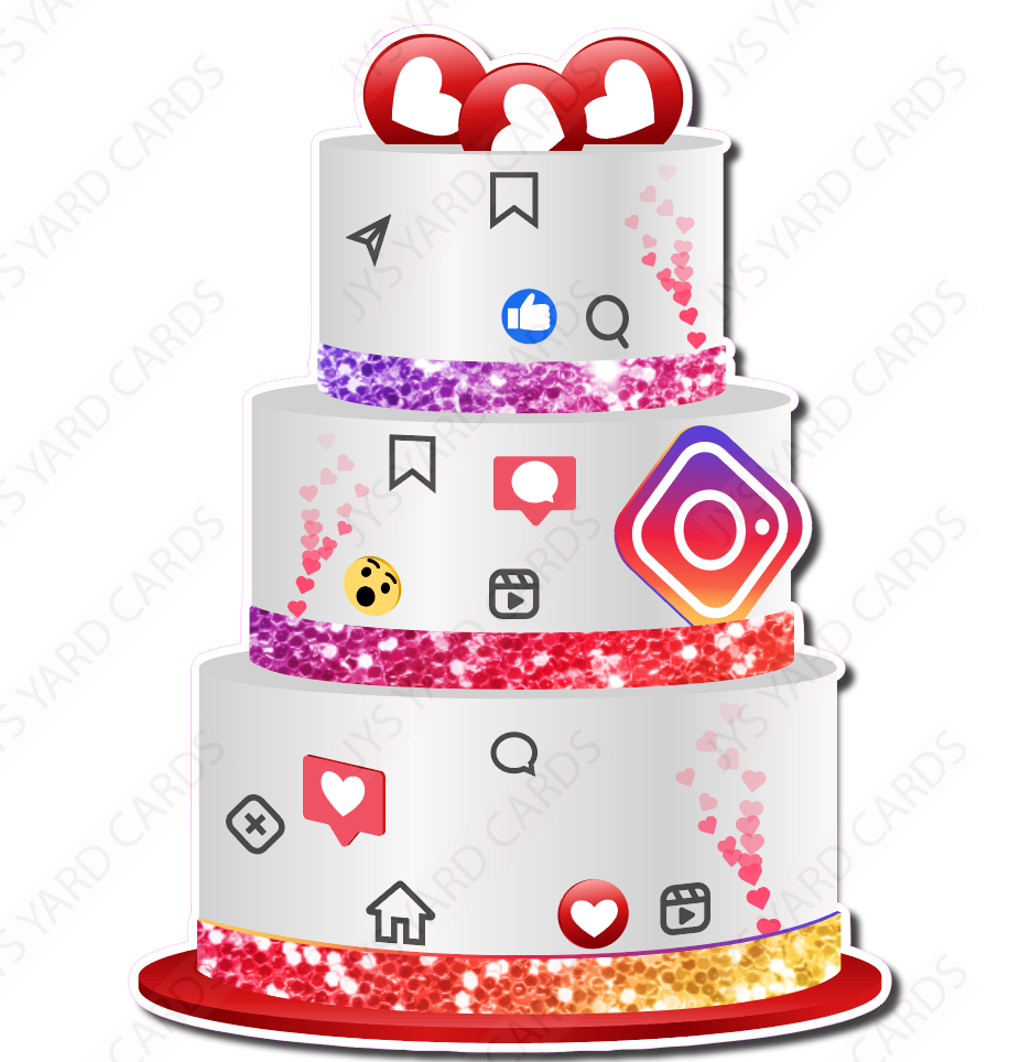 INSTAGRAM CAKE - Yard Card Signs by JYS International