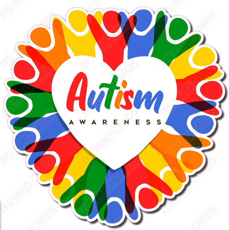 AUTISM AWARENESS: CENTERPIECE - Yard Card Signs by JYS International