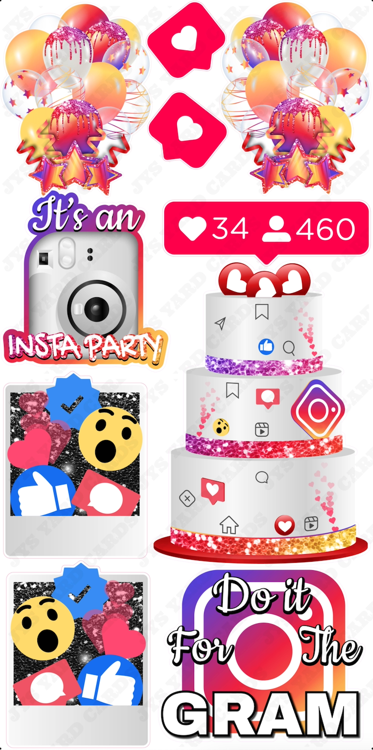 INSTAGRAM THEME - Yard Card Signs by JYS International