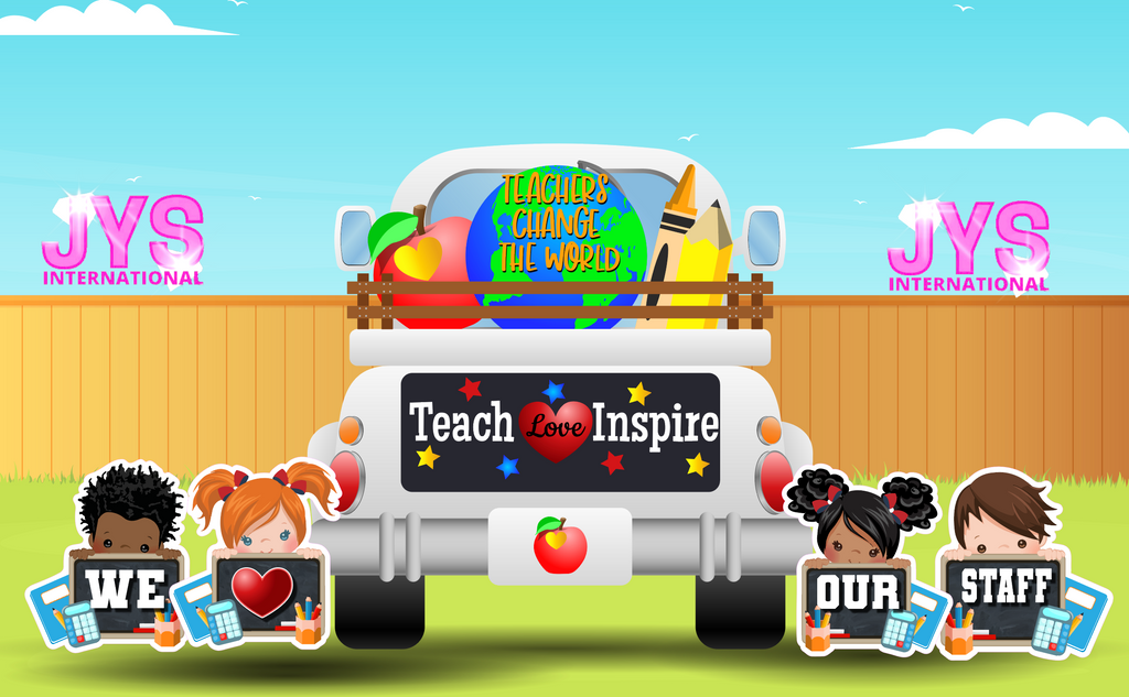 TEACH LOVE INSPIRE - Yard Card Signs by JYS International