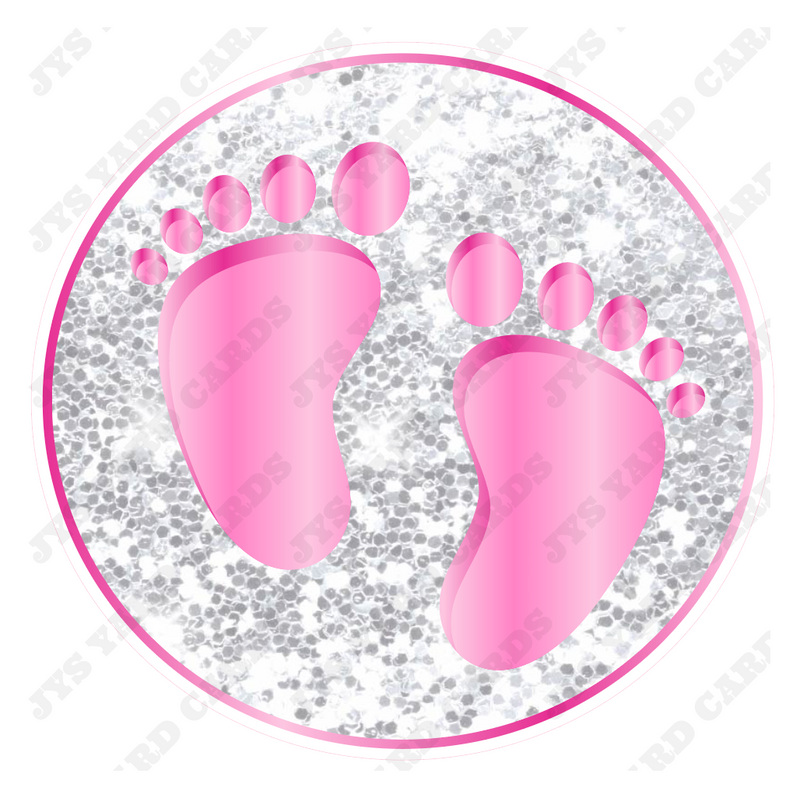 BABY GIRL FEET - Yard Card Signs by JYS International