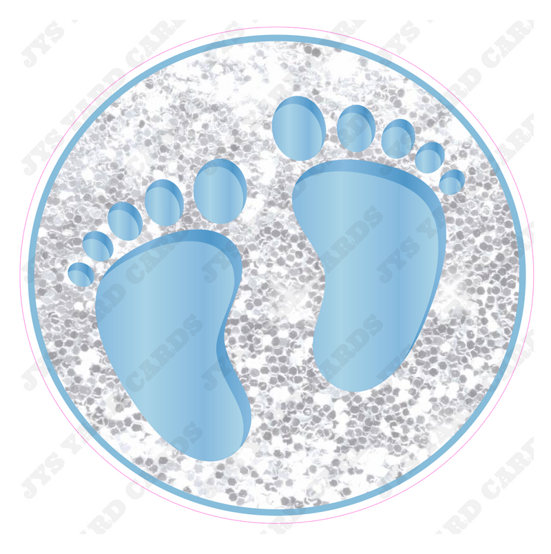 BABY BOY FEET - Yard Card Signs by JYS International