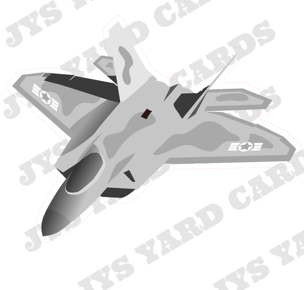 AIR FORCE JET - Yard Card Signs by JYS International