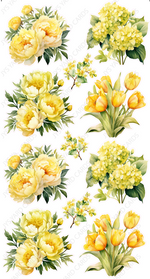 YELLOW FLORALS - Yard Card Signs by JYS International