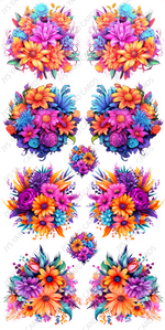 BRIGHT SUMMER FLORALS - Yard Card Signs by JYS International