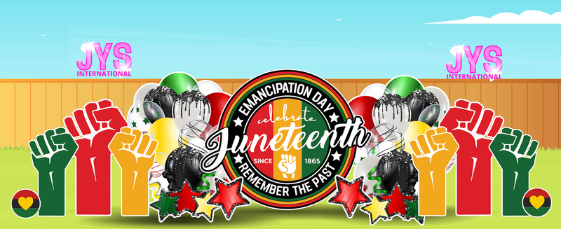 JUNETEENTH FISTS - Yard Card Signs by JYS International