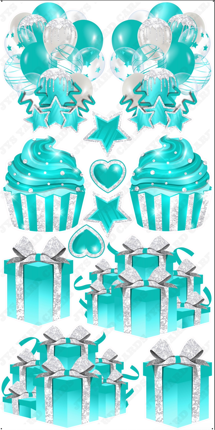 JAZZY FLAIR: Tiffany Colors - Yard Card Signs by JYS International