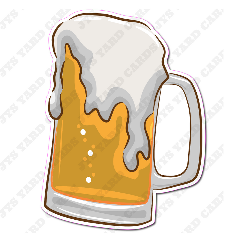 BEER MUG - Yard Card Signs by JYS International