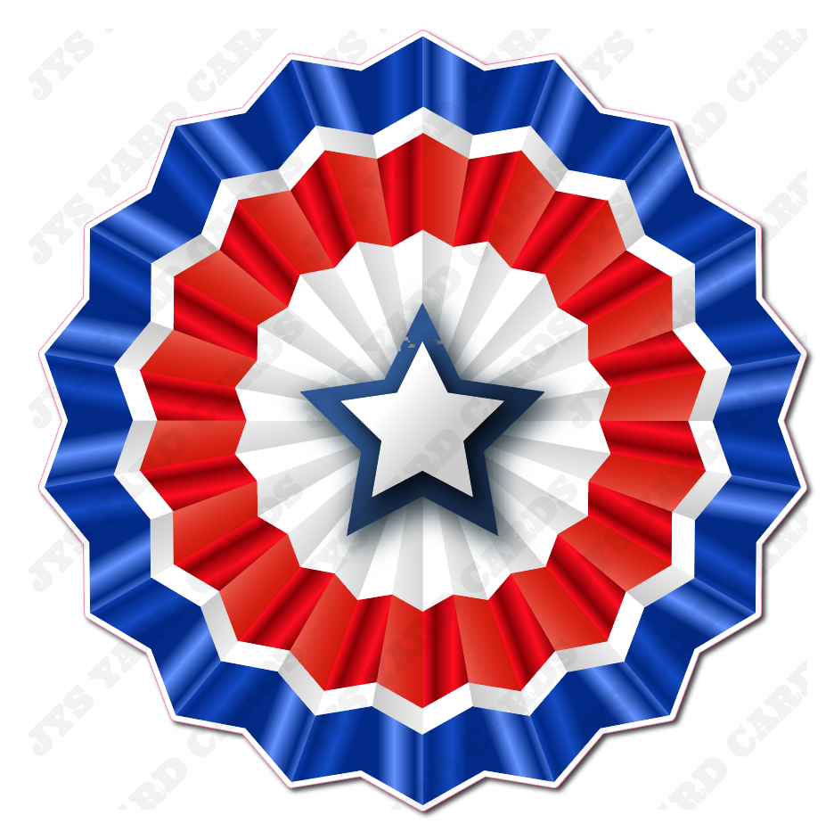 PATRIOTIC FAN SINGLE - Yard Card Signs by JYS International