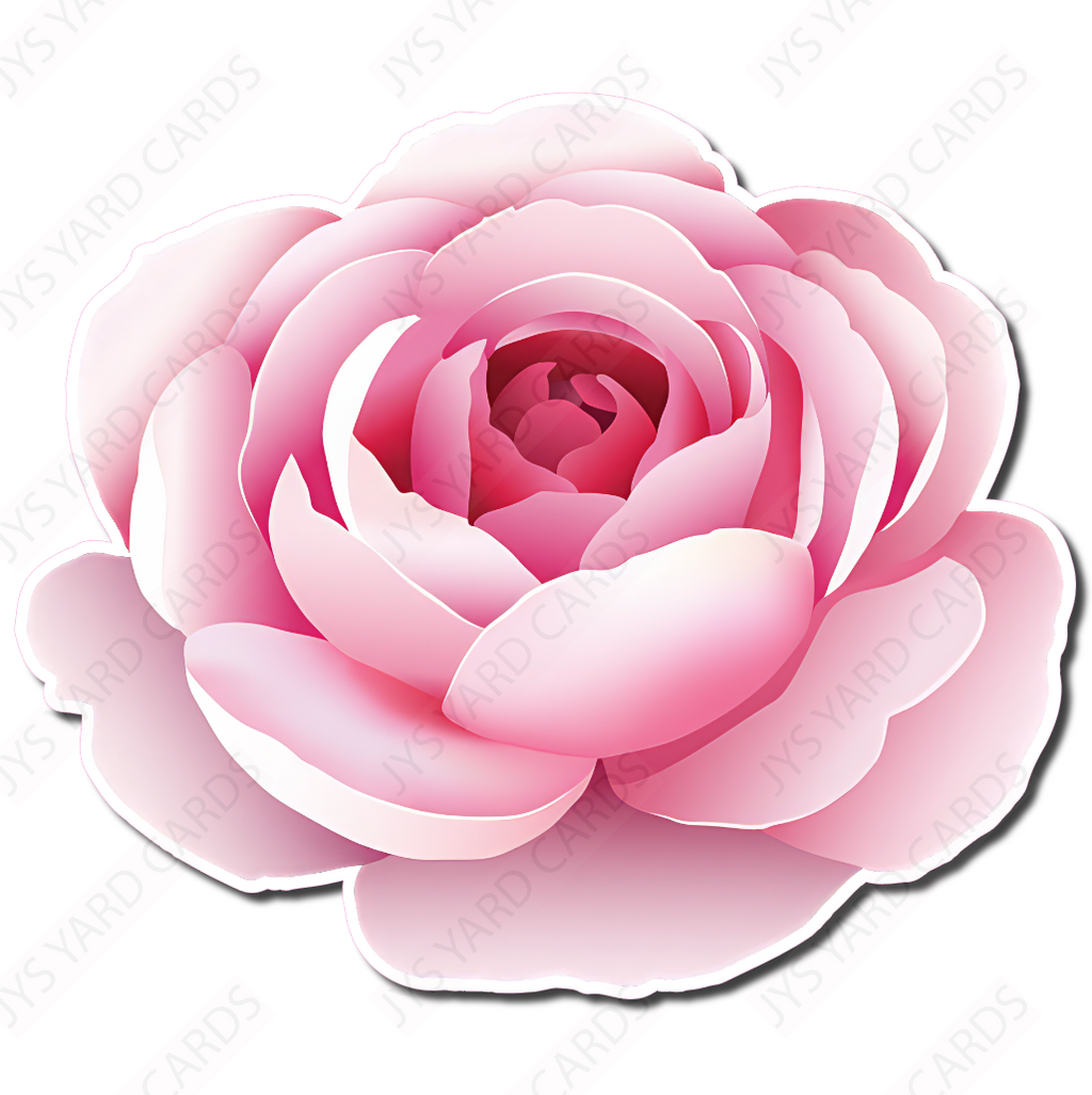 FLOWER: SOFT PINK ROSE PETAL - Yard Card Signs by JYS International