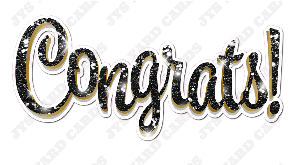 CONGRATS STATEMENT - Yard Card Signs by JYS International