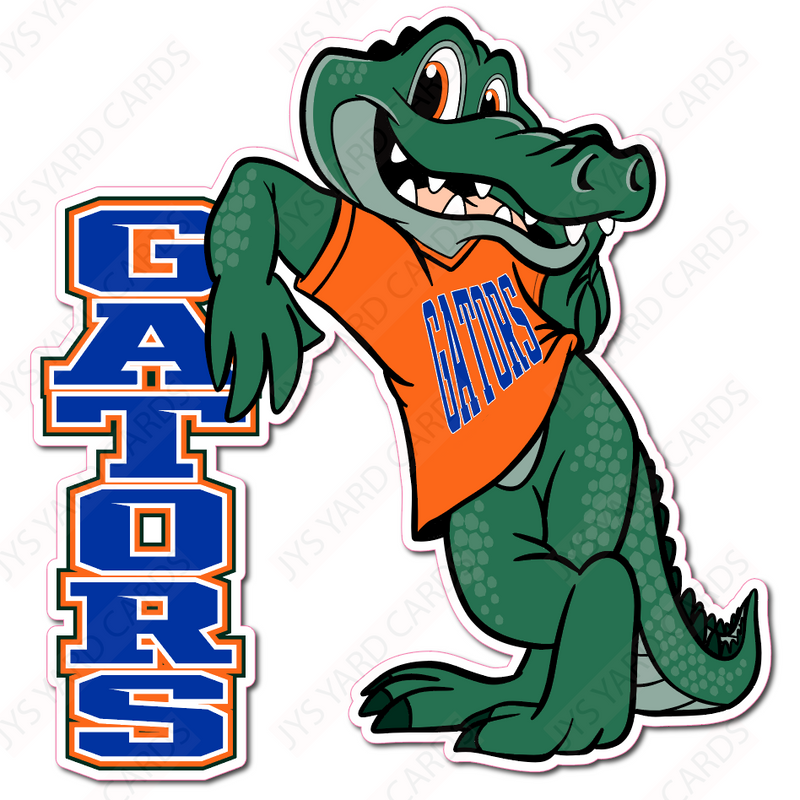 STANDING GATOR MASCOT - Yard Card Signs by JYS International