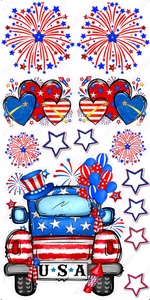 USA TRUCK THEME - Yard Card Signs by JYS International